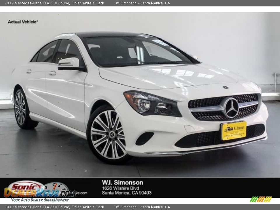 2019 Mercedes-Benz CLA 250 Coupe Polar White / Black Photo #1