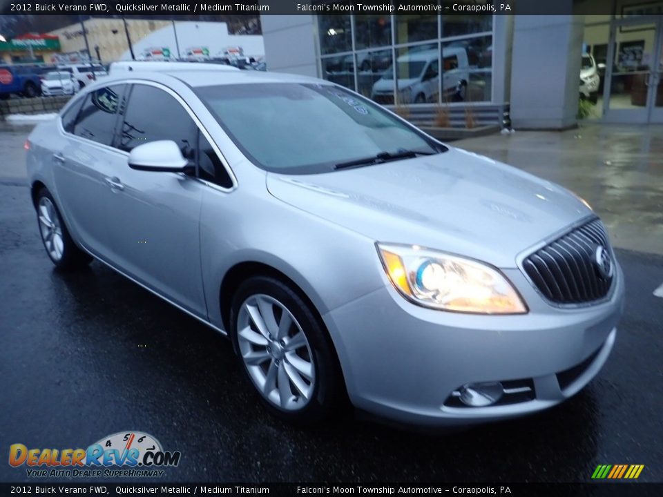 2012 Buick Verano FWD Quicksilver Metallic / Medium Titanium Photo #8