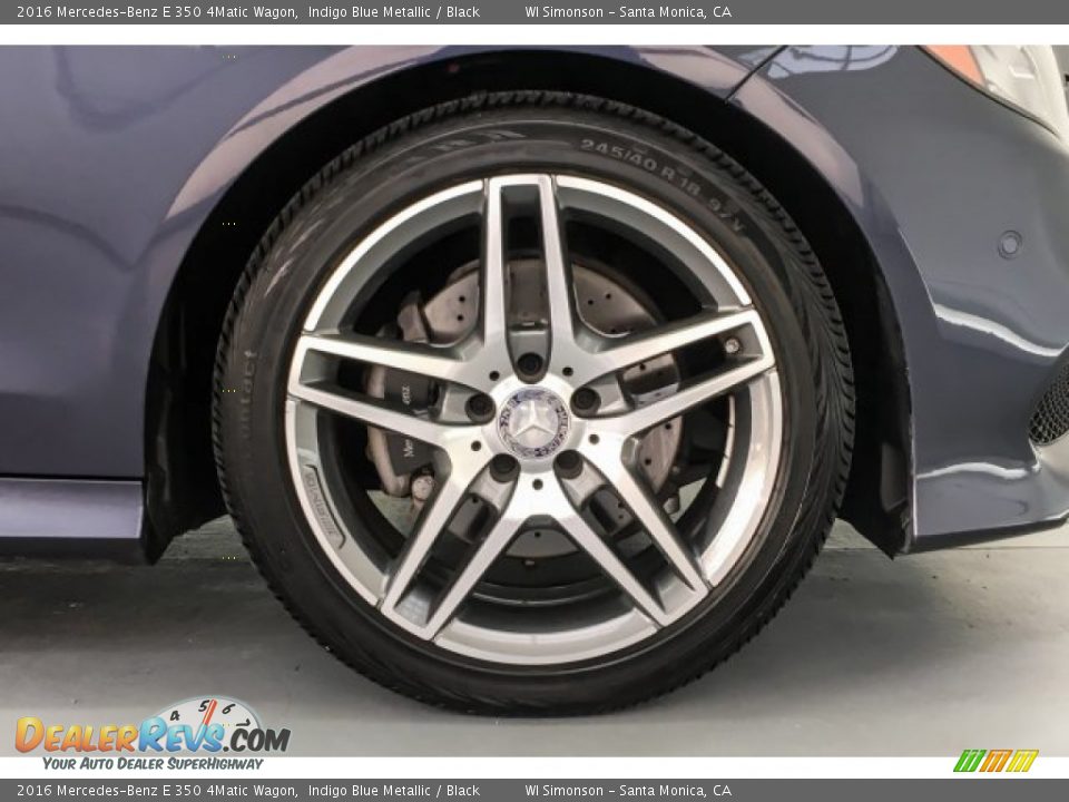 2016 Mercedes-Benz E 350 4Matic Wagon Indigo Blue Metallic / Black Photo #8