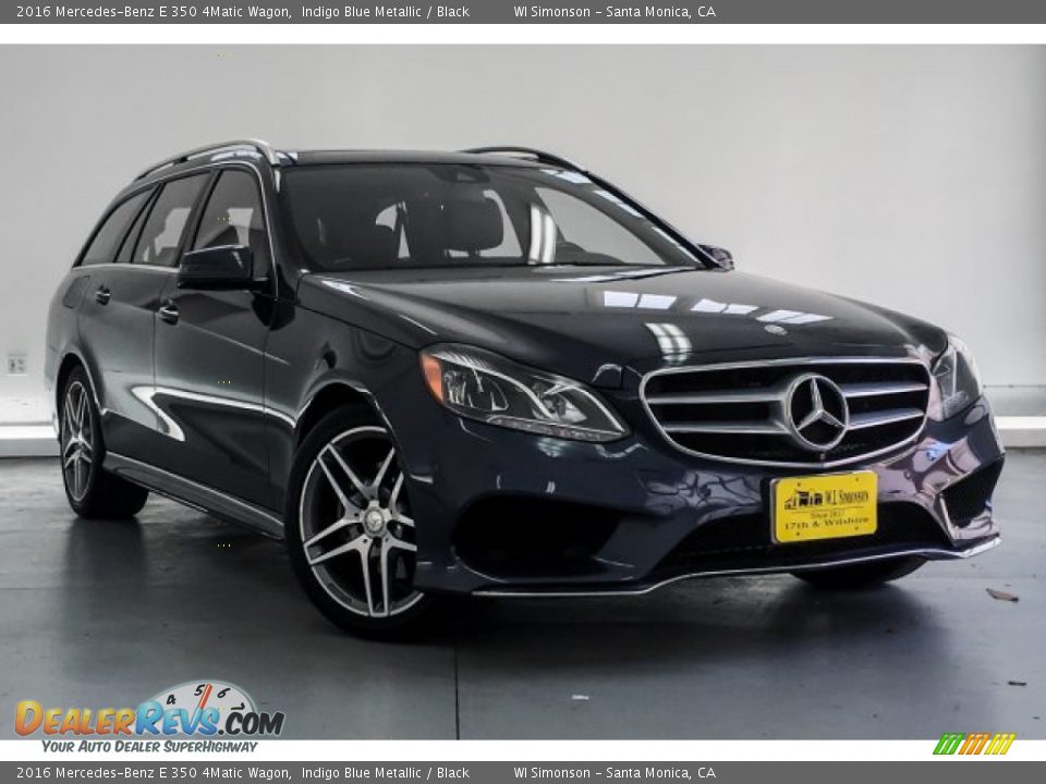 2016 Mercedes-Benz E 350 4Matic Wagon Indigo Blue Metallic / Black Photo #14