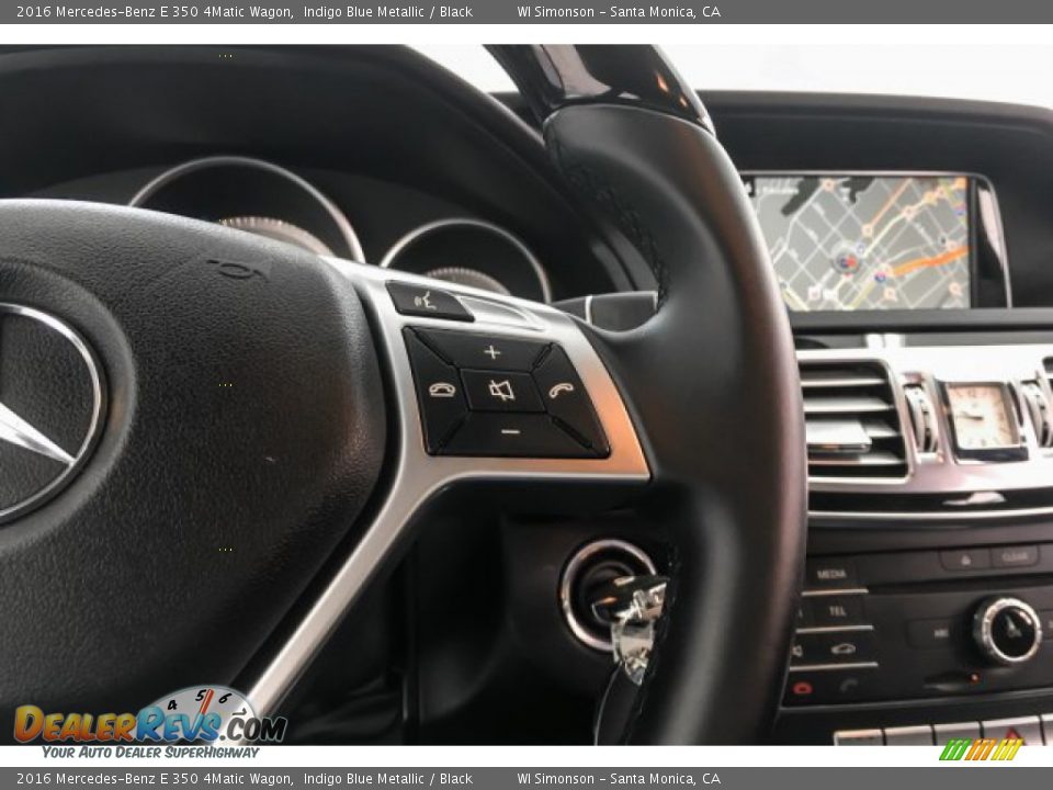 2016 Mercedes-Benz E 350 4Matic Wagon Indigo Blue Metallic / Black Photo #20