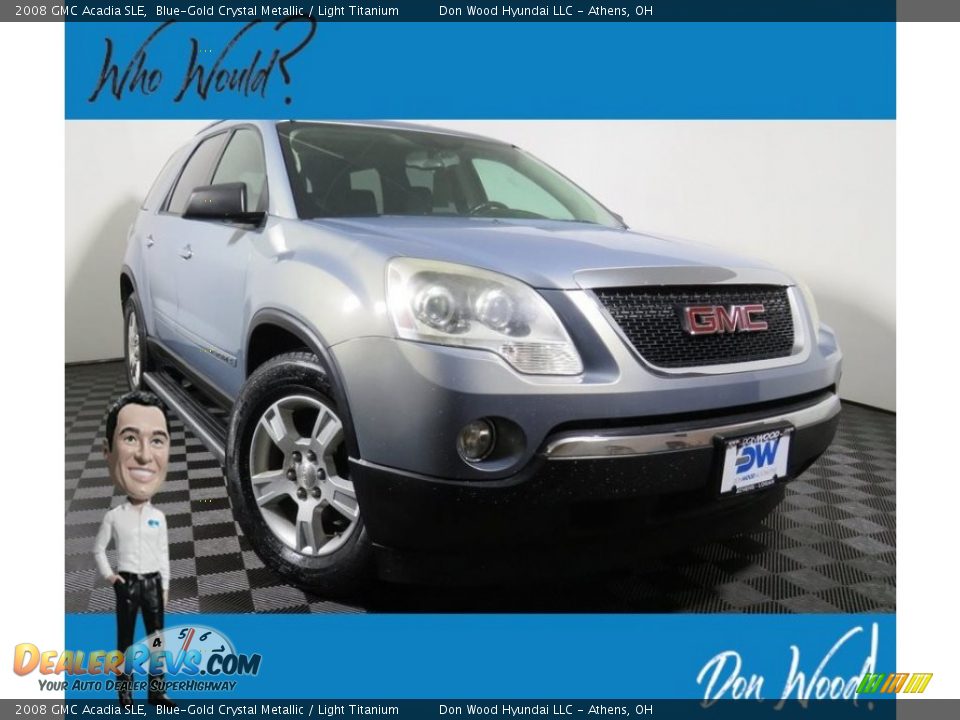 2008 GMC Acadia SLE Blue-Gold Crystal Metallic / Light Titanium Photo #1