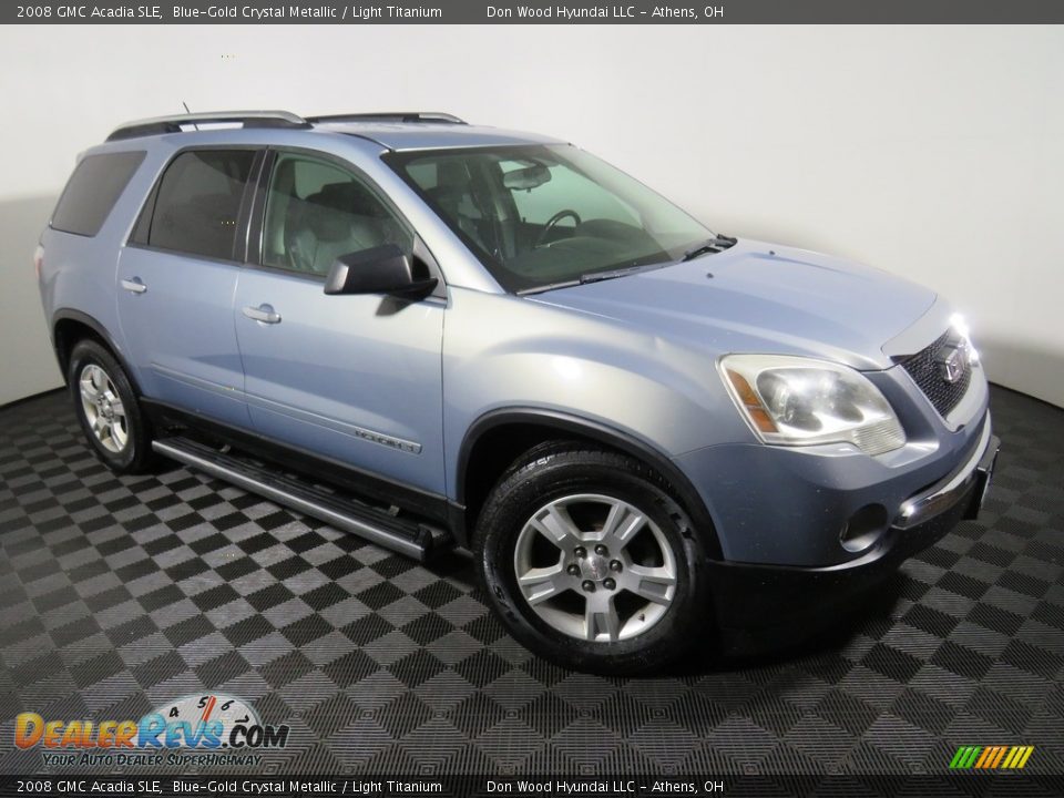 2008 GMC Acadia SLE Blue-Gold Crystal Metallic / Light Titanium Photo #3
