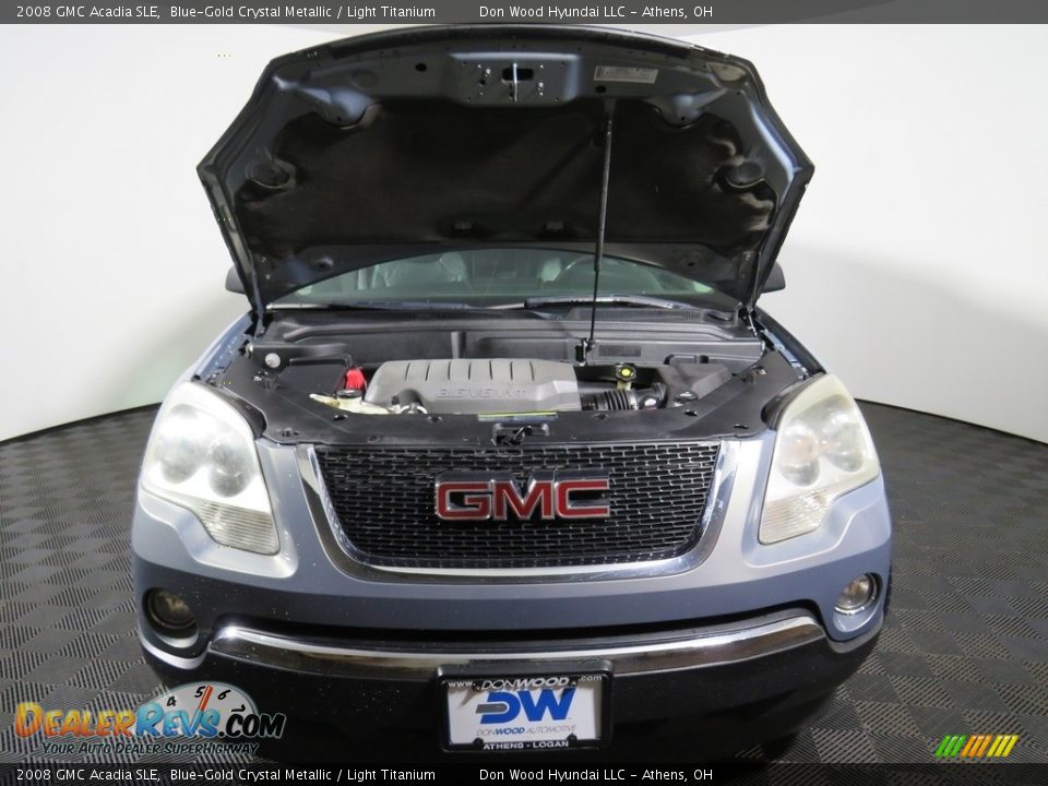 2008 GMC Acadia SLE Blue-Gold Crystal Metallic / Light Titanium Photo #6