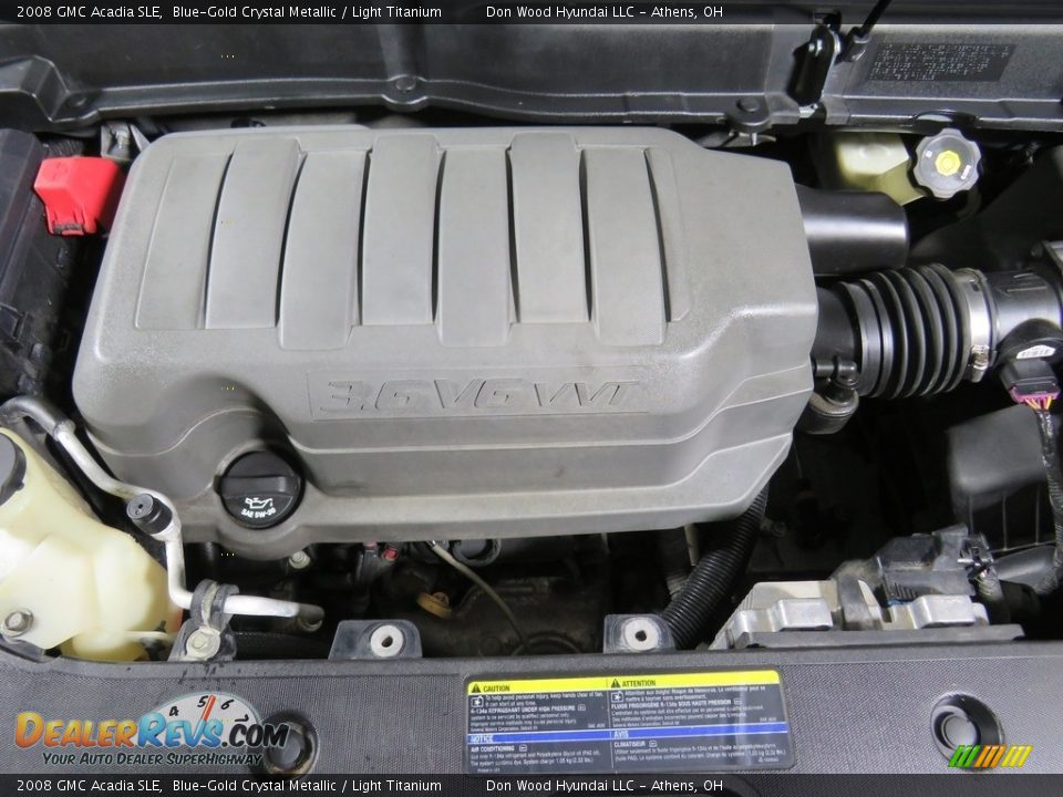 2008 GMC Acadia SLE Blue-Gold Crystal Metallic / Light Titanium Photo #7