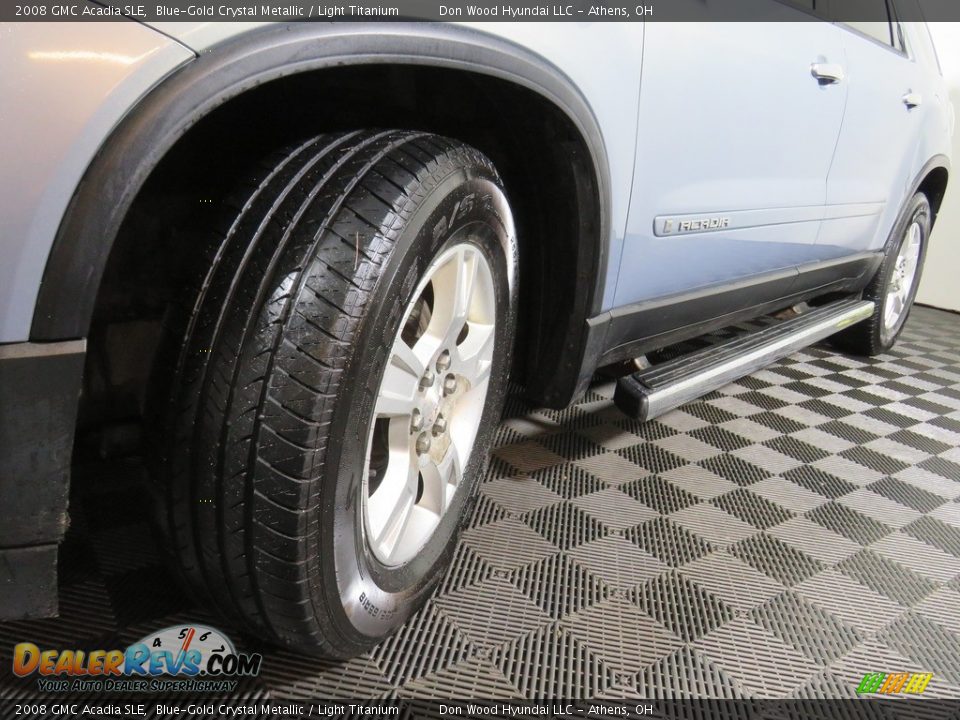 2008 GMC Acadia SLE Blue-Gold Crystal Metallic / Light Titanium Photo #10