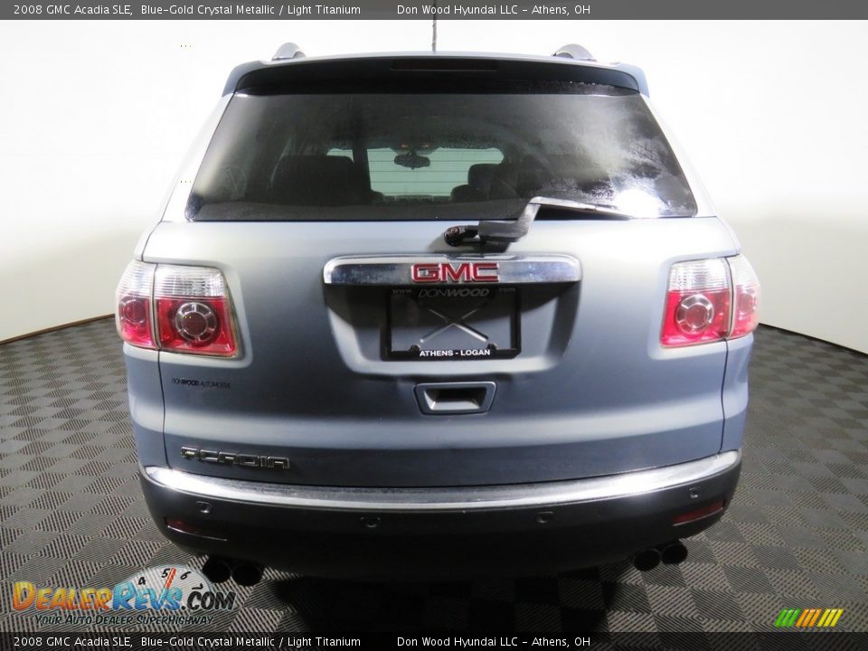 2008 GMC Acadia SLE Blue-Gold Crystal Metallic / Light Titanium Photo #14
