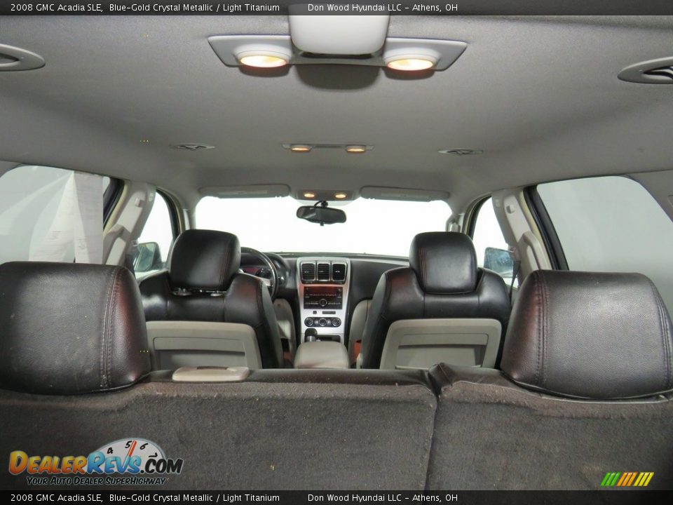 2008 GMC Acadia SLE Blue-Gold Crystal Metallic / Light Titanium Photo #17