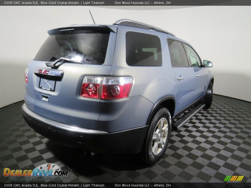 2008 GMC Acadia SLE Blue-Gold Crystal Metallic / Light Titanium Photo #18