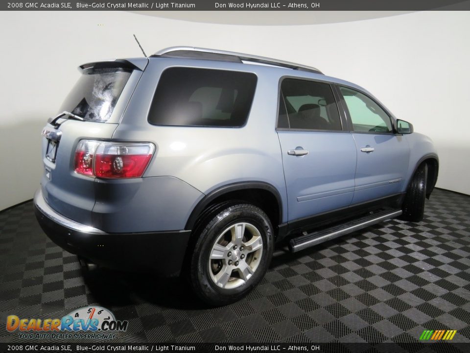 2008 GMC Acadia SLE Blue-Gold Crystal Metallic / Light Titanium Photo #19