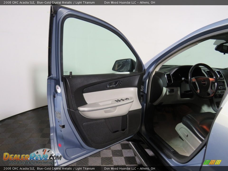 2008 GMC Acadia SLE Blue-Gold Crystal Metallic / Light Titanium Photo #21