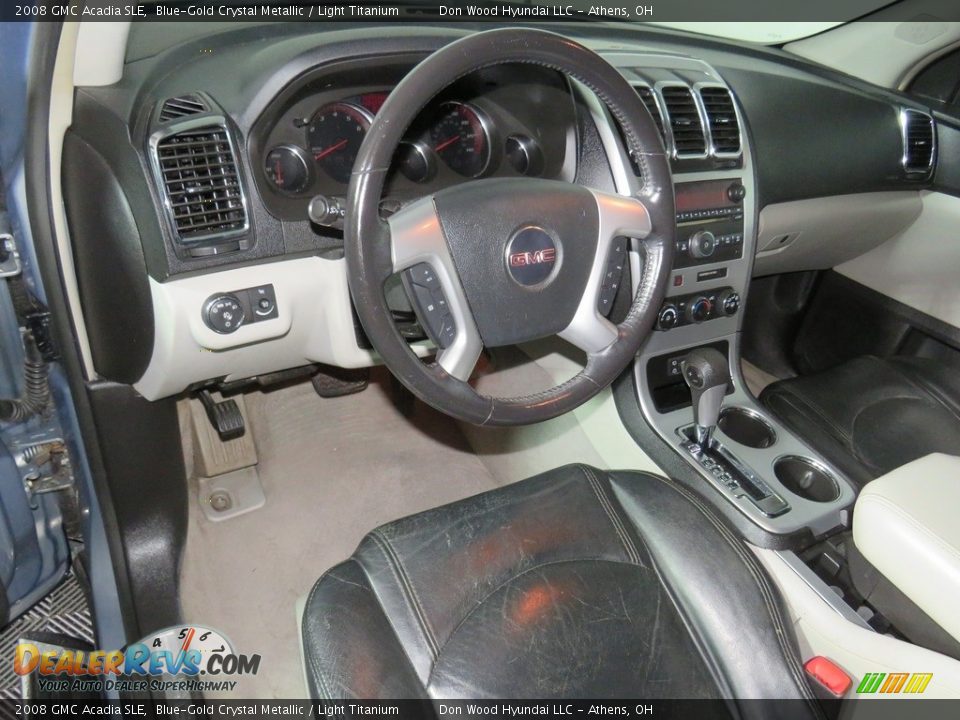 2008 GMC Acadia SLE Blue-Gold Crystal Metallic / Light Titanium Photo #23