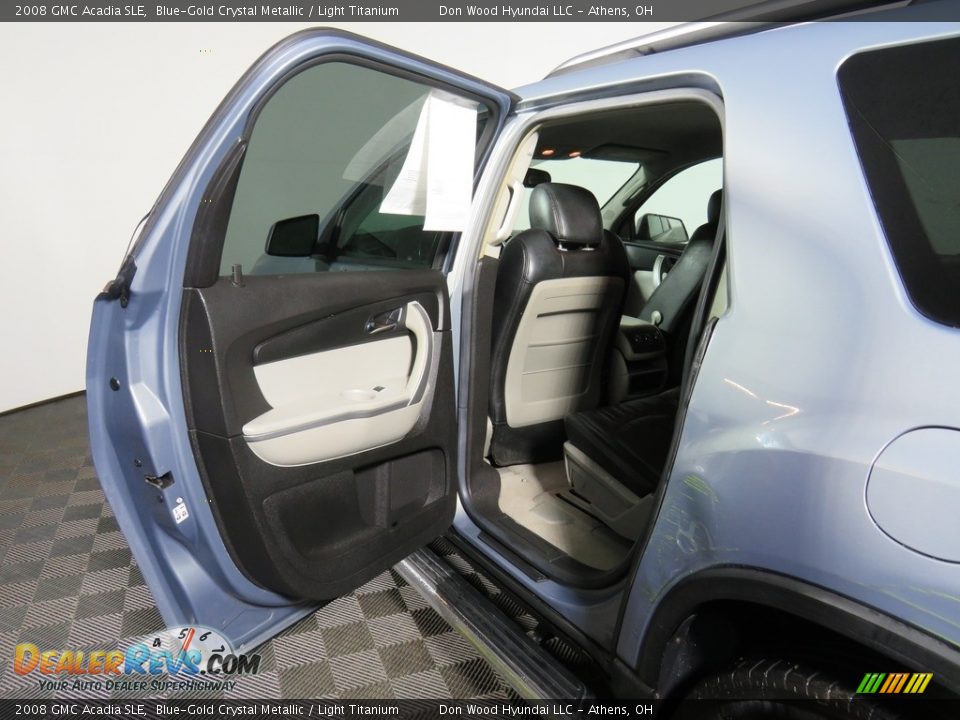 2008 GMC Acadia SLE Blue-Gold Crystal Metallic / Light Titanium Photo #25