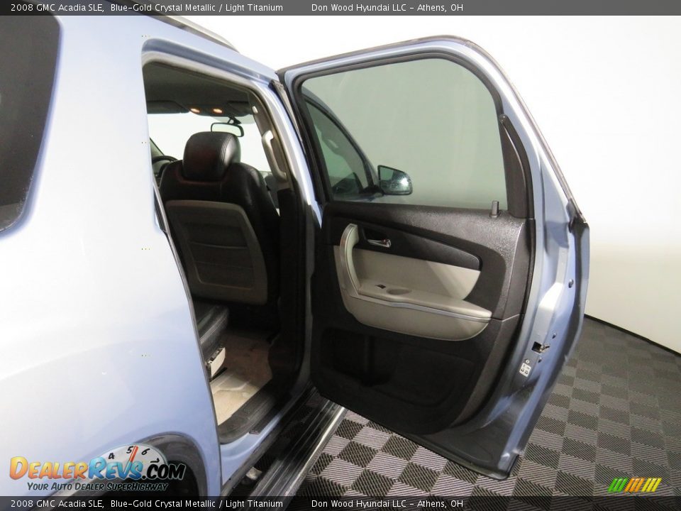 2008 GMC Acadia SLE Blue-Gold Crystal Metallic / Light Titanium Photo #30
