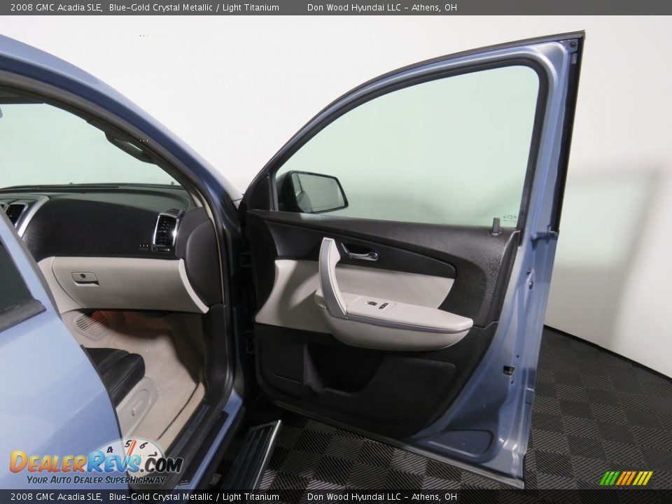 2008 GMC Acadia SLE Blue-Gold Crystal Metallic / Light Titanium Photo #32