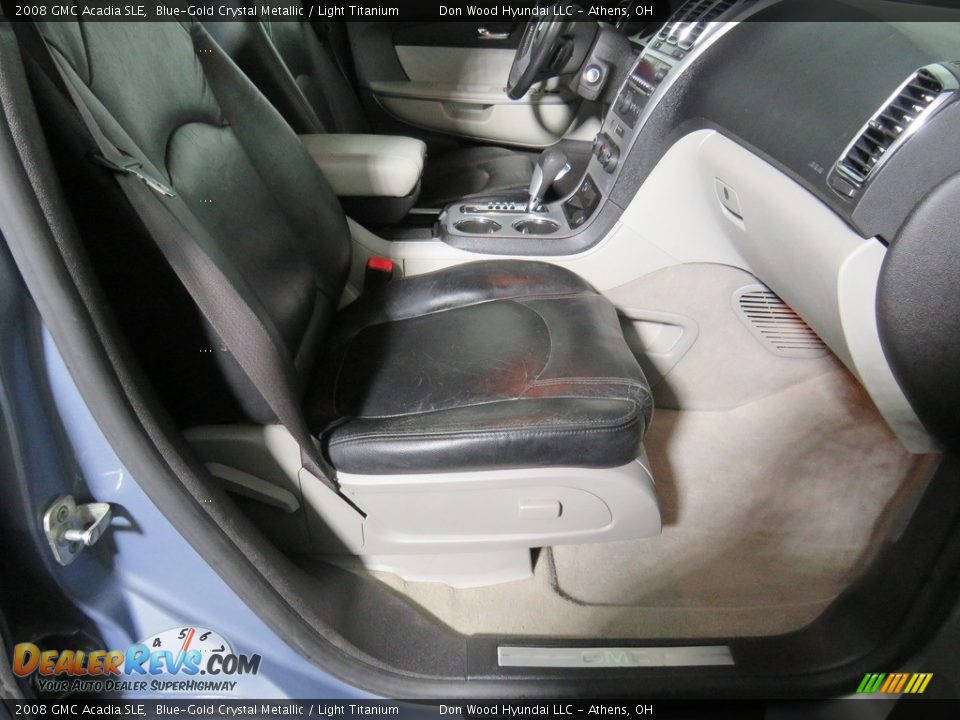 2008 GMC Acadia SLE Blue-Gold Crystal Metallic / Light Titanium Photo #33