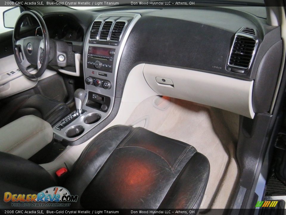 2008 GMC Acadia SLE Blue-Gold Crystal Metallic / Light Titanium Photo #34
