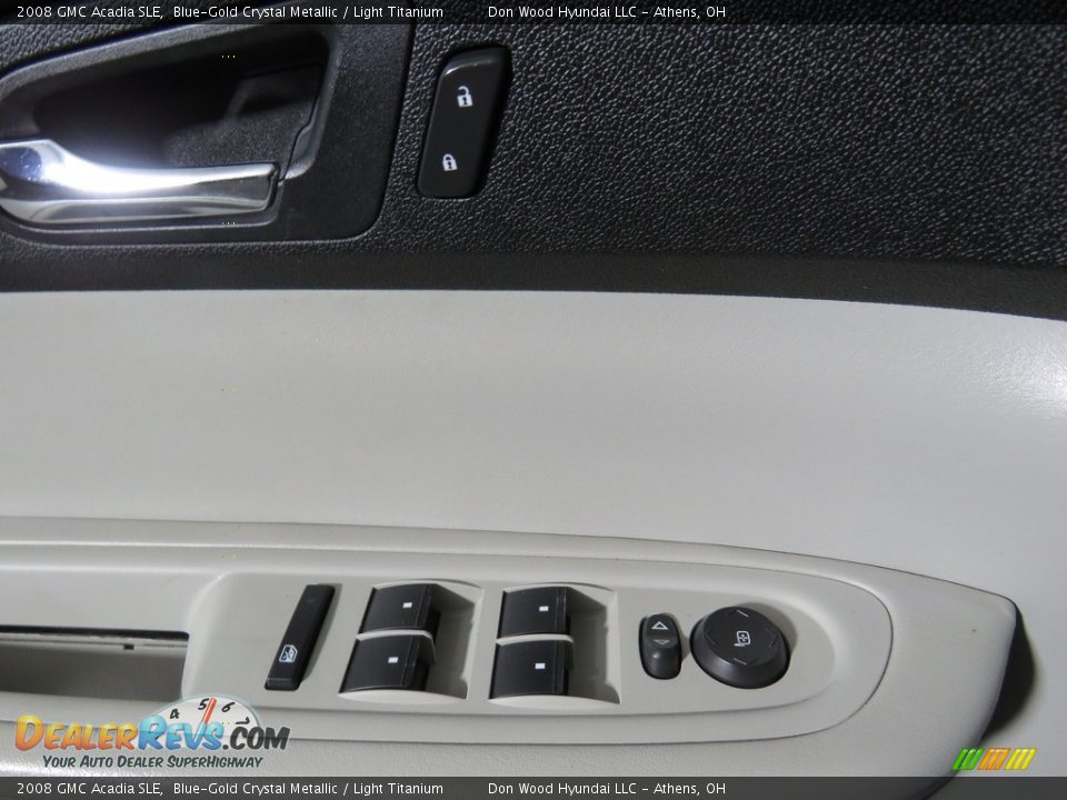 2008 GMC Acadia SLE Blue-Gold Crystal Metallic / Light Titanium Photo #35