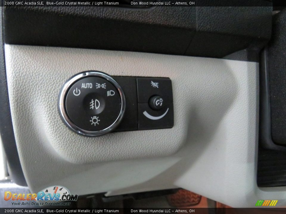 2008 GMC Acadia SLE Blue-Gold Crystal Metallic / Light Titanium Photo #36