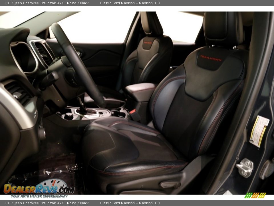 2017 Jeep Cherokee Trailhawk 4x4 Rhino / Black Photo #5