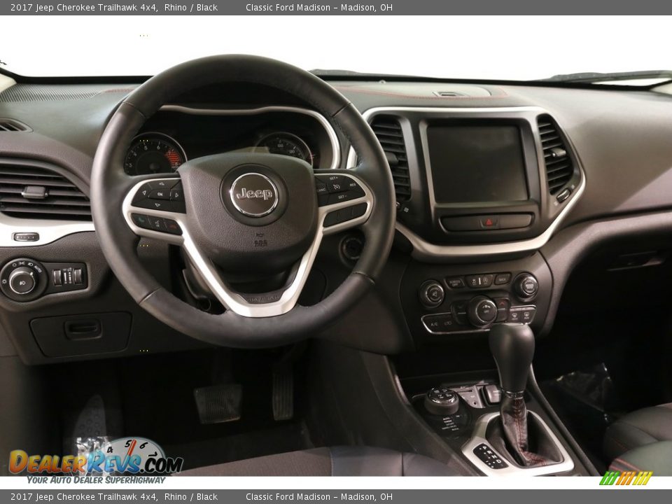 2017 Jeep Cherokee Trailhawk 4x4 Rhino / Black Photo #6