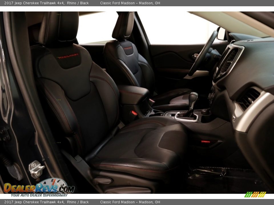 2017 Jeep Cherokee Trailhawk 4x4 Rhino / Black Photo #19