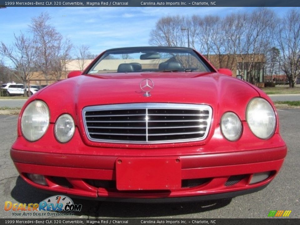 1999 Mercedes-Benz CLK 320 Convertible Magma Red / Charcoal Photo #4
