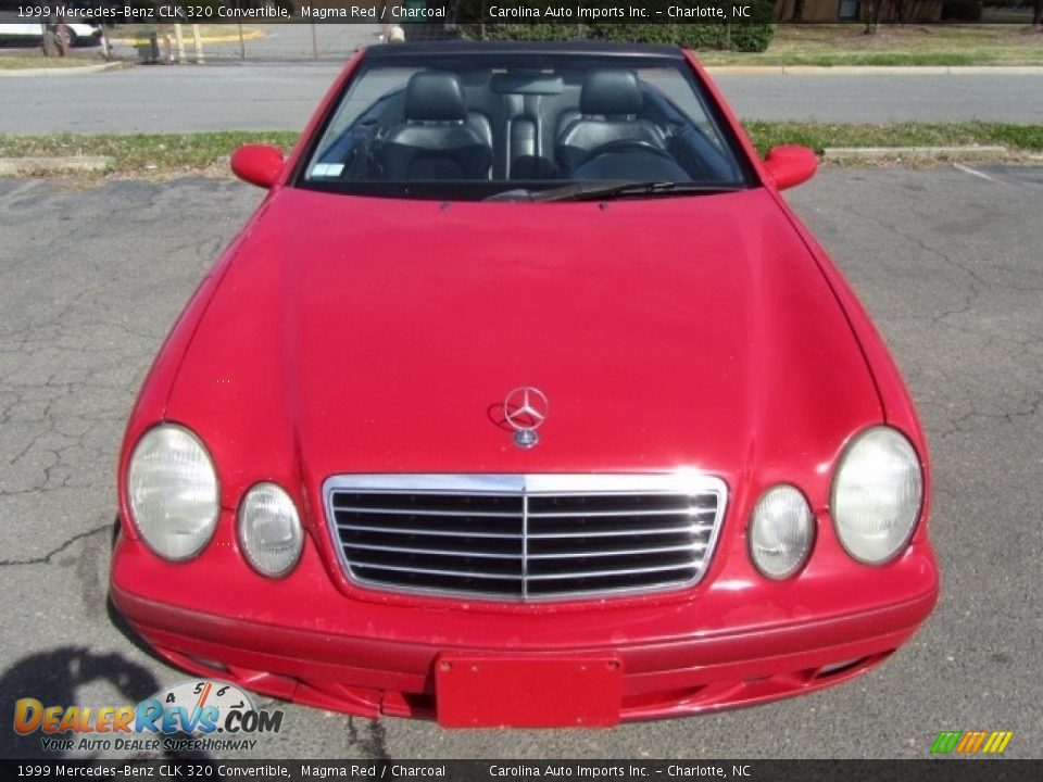 1999 Mercedes-Benz CLK 320 Convertible Magma Red / Charcoal Photo #5