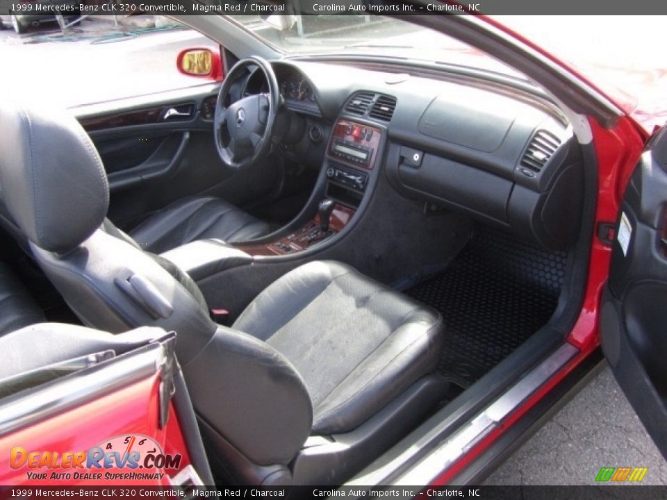1999 Mercedes-Benz CLK 320 Convertible Magma Red / Charcoal Photo #23