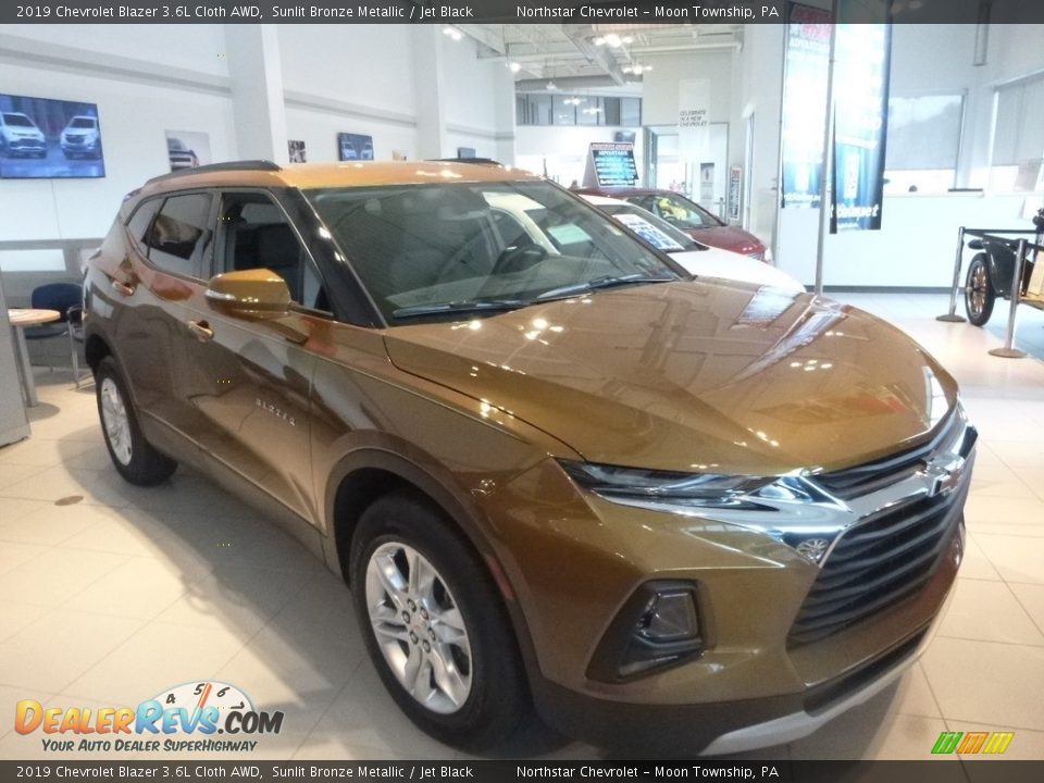 2019 Chevrolet Blazer 3.6L Cloth AWD Sunlit Bronze Metallic / Jet Black Photo #2