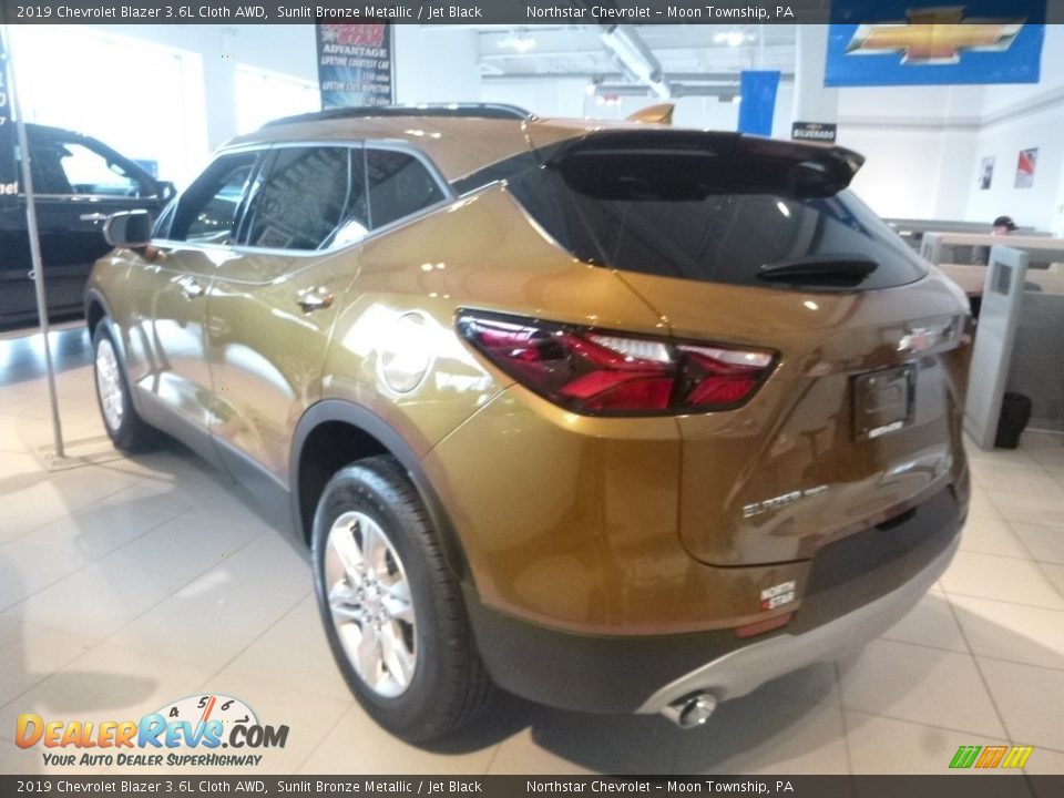 2019 Chevrolet Blazer 3.6L Cloth AWD Sunlit Bronze Metallic / Jet Black Photo #9