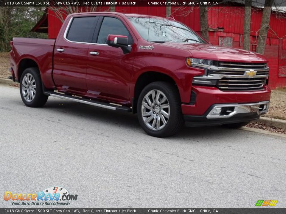 2018 GMC Sierra 1500 SLT Crew Cab 4WD Red Quartz Tintcoat / Jet Black Photo #1