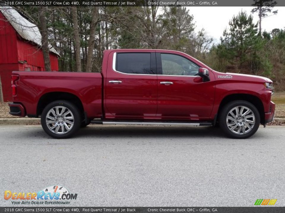 2018 GMC Sierra 1500 SLT Crew Cab 4WD Red Quartz Tintcoat / Jet Black Photo #2