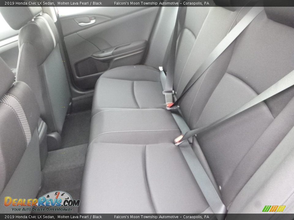 2019 Honda Civic LX Sedan Molten Lava Pearl / Black Photo #10