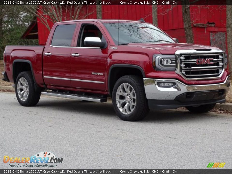 2018 GMC Sierra 1500 SLT Crew Cab 4WD Red Quartz Tintcoat / Jet Black Photo #1