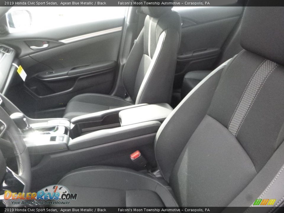 2019 Honda Civic Sport Sedan Agean Blue Metallic / Black Photo #8