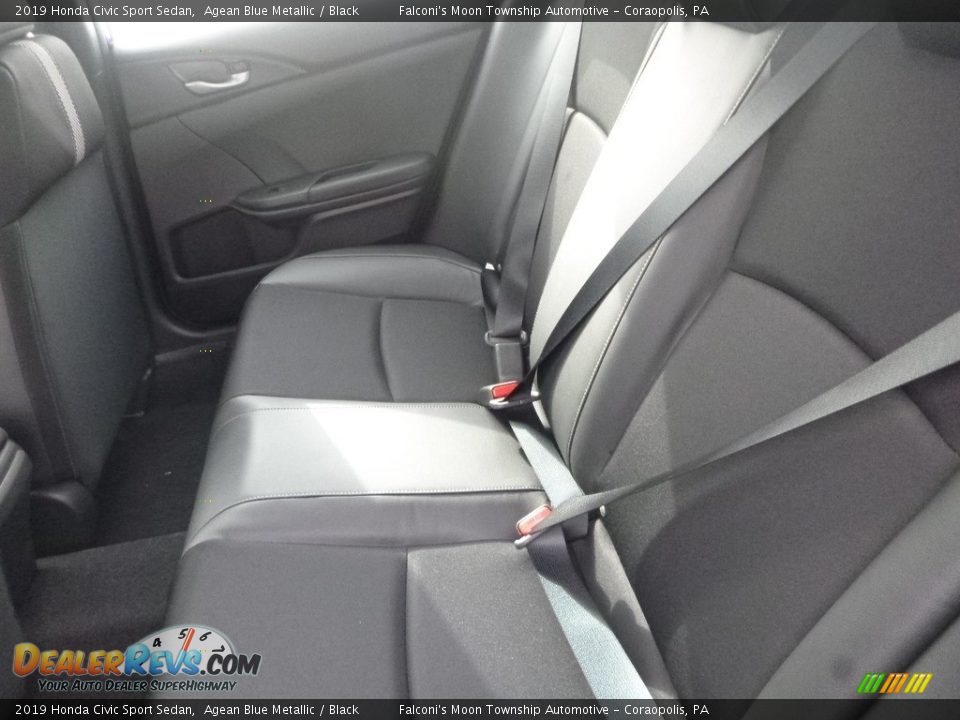 2019 Honda Civic Sport Sedan Agean Blue Metallic / Black Photo #9