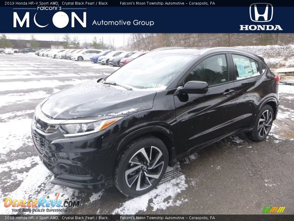 2019 Honda HR-V Sport AWD Crystal Black Pearl / Black Photo #1