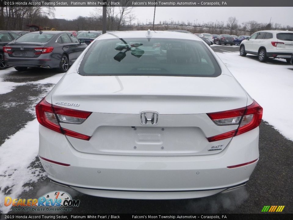 2019 Honda Accord Touring Sedan Platinum White Pearl / Black Photo #3