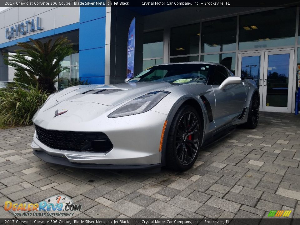 2017 Chevrolet Corvette Z06 Coupe Blade Silver Metallic / Jet Black Photo #1
