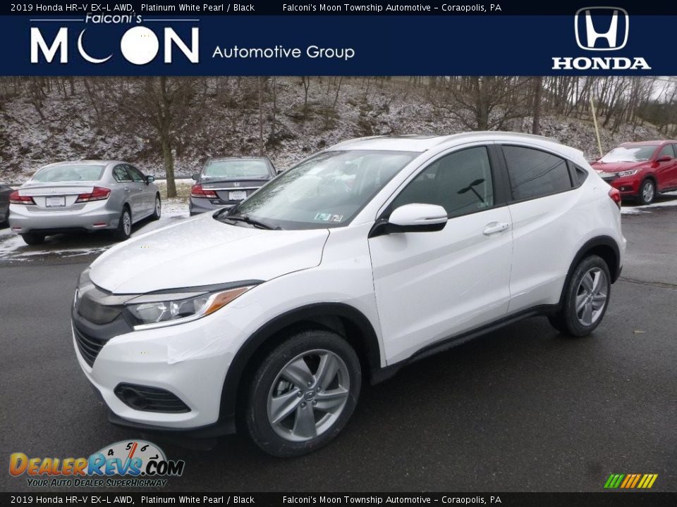 2019 Honda HR-V EX-L AWD Platinum White Pearl / Black Photo #1