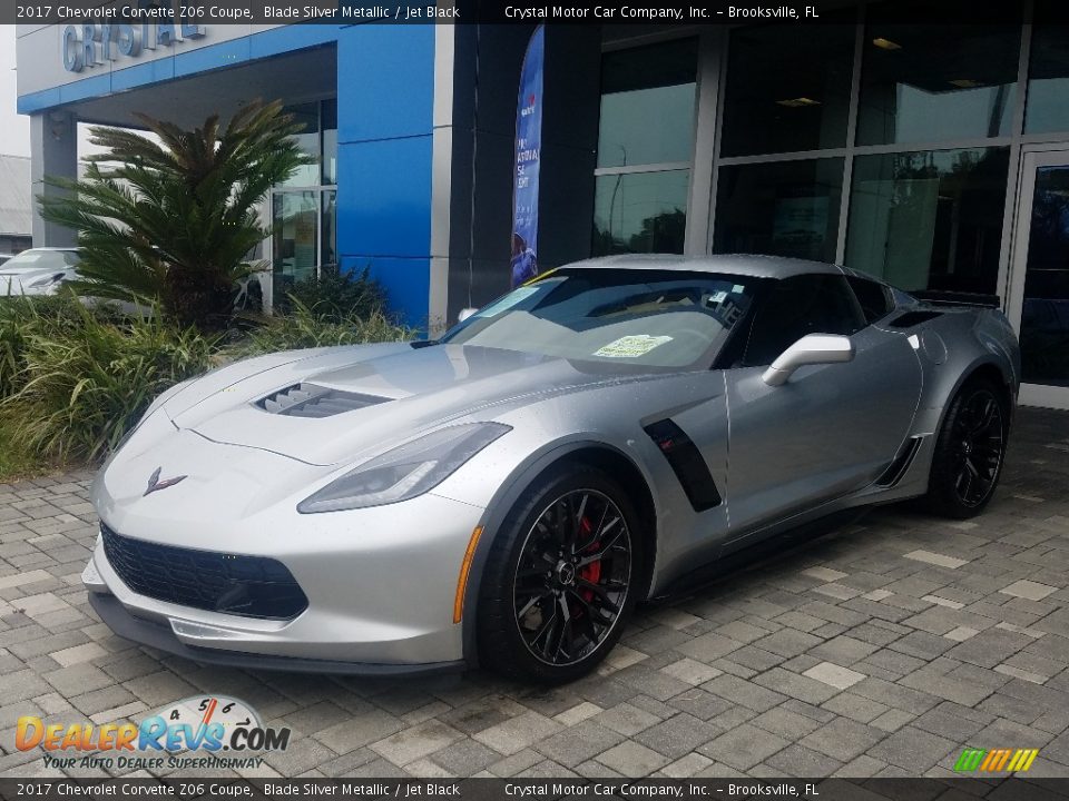 2017 Chevrolet Corvette Z06 Coupe Blade Silver Metallic / Jet Black Photo #2
