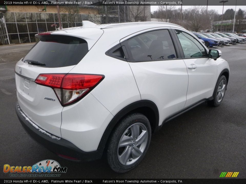 2019 Honda HR-V EX-L AWD Platinum White Pearl / Black Photo #5