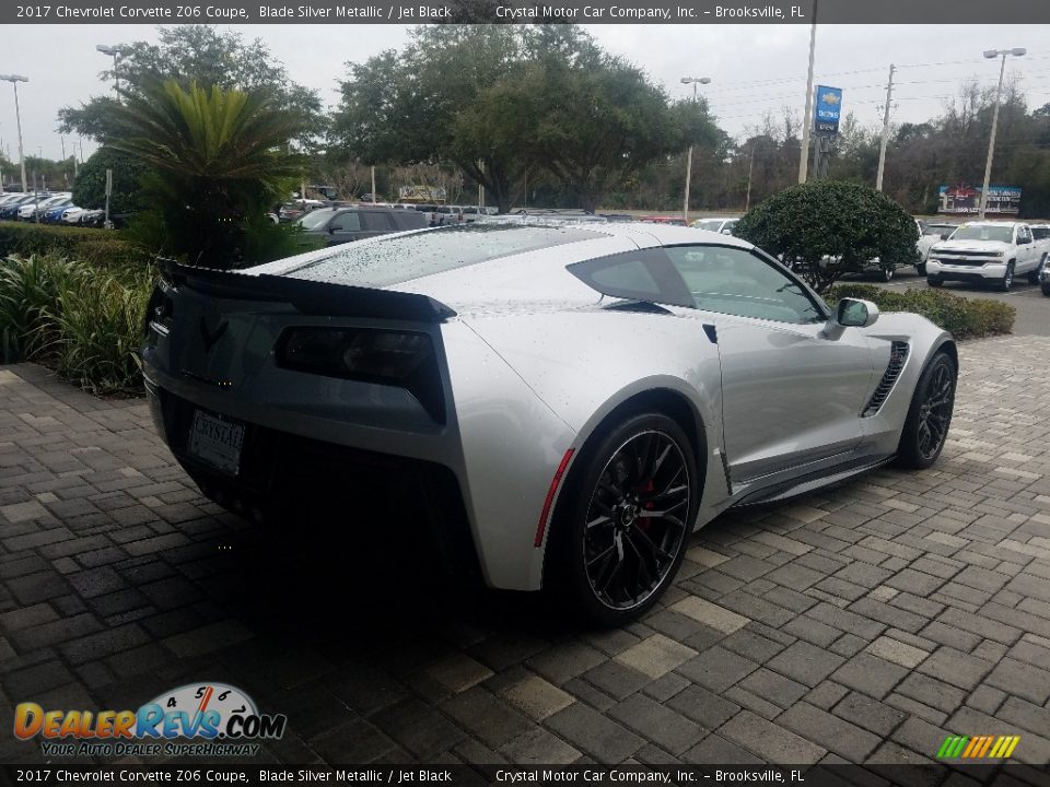 2017 Chevrolet Corvette Z06 Coupe Blade Silver Metallic / Jet Black Photo #5