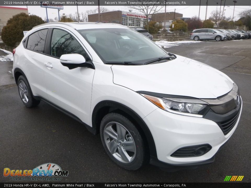 2019 Honda HR-V EX-L AWD Platinum White Pearl / Black Photo #6