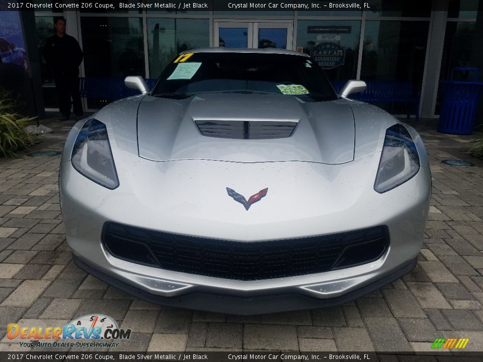 2017 Chevrolet Corvette Z06 Coupe Blade Silver Metallic / Jet Black Photo #7