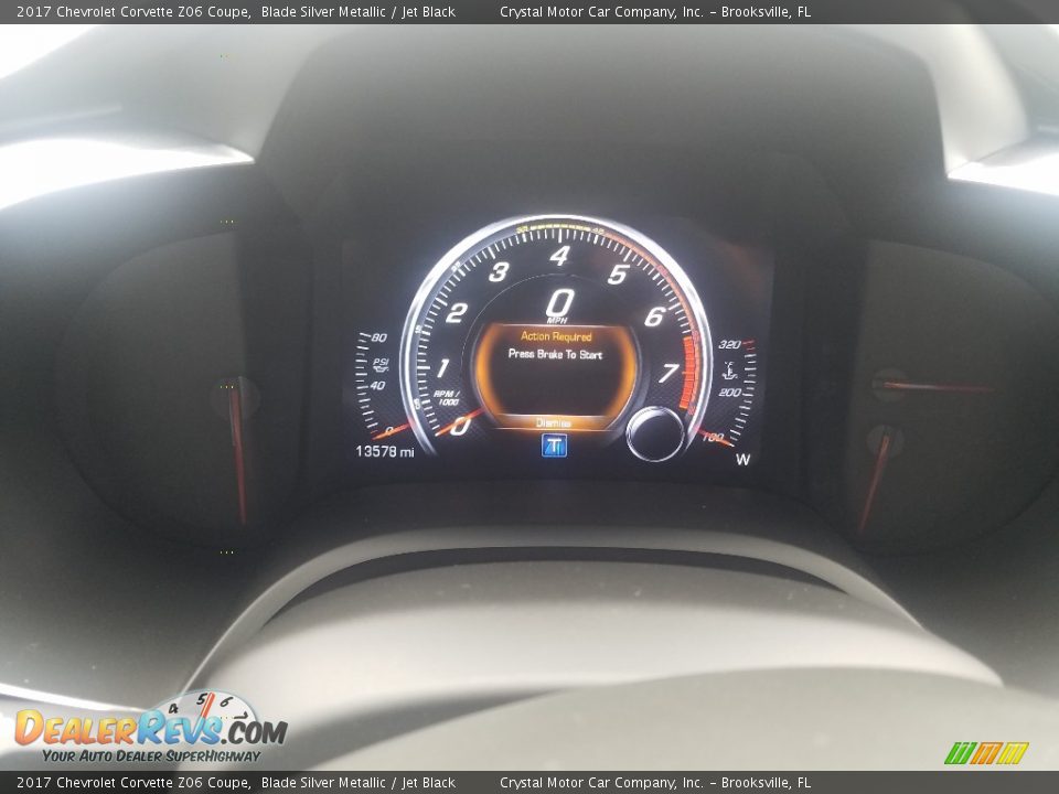 2017 Chevrolet Corvette Z06 Coupe Blade Silver Metallic / Jet Black Photo #10