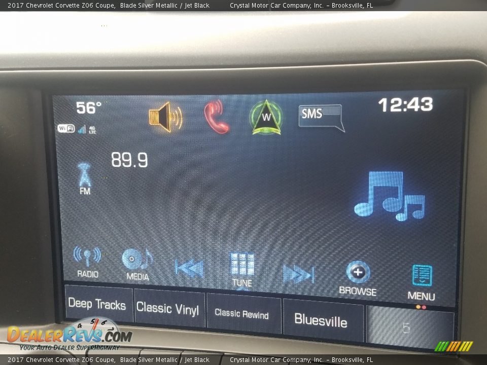 2017 Chevrolet Corvette Z06 Coupe Blade Silver Metallic / Jet Black Photo #11