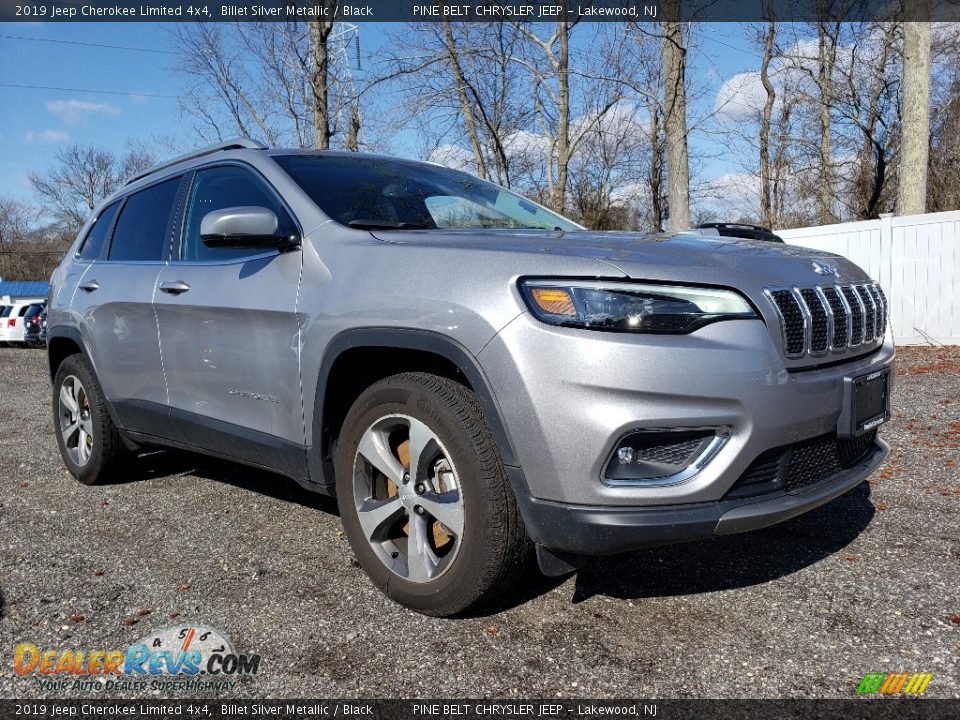 2019 Jeep Cherokee Limited 4x4 Billet Silver Metallic / Black Photo #1