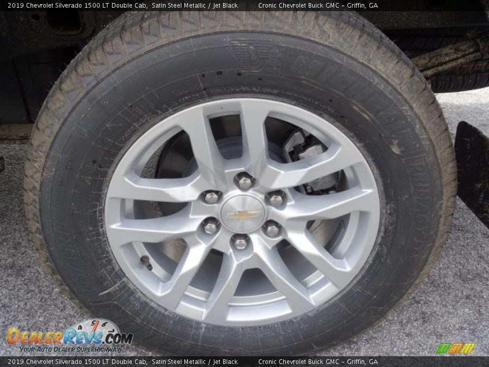 2019 Chevrolet Silverado 1500 LT Double Cab Satin Steel Metallic / Jet Black Photo #10